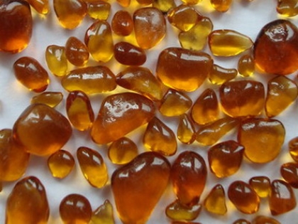 Glaskiesel-gerundet bernstein-8-10mm-1-kg
