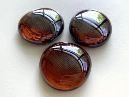 Glasnuggets ca. 30 mm bernstein-dunkel-ir 1 kg