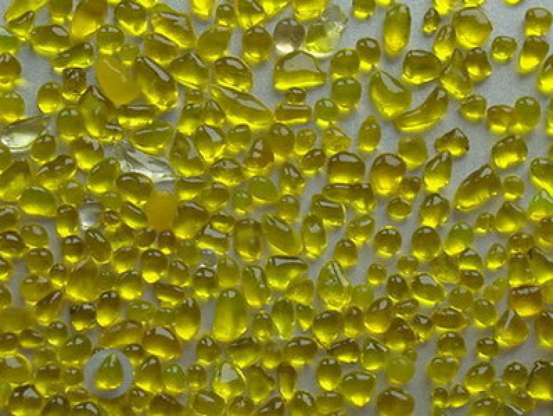 Glaskiesel-gerundet zitronengellb-3-6mm-1-kg
